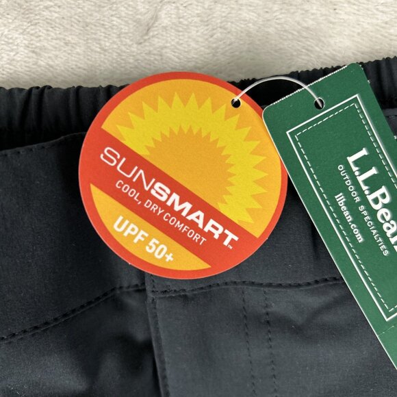 L.L.Bean Women’s Comfort Trail Shorts size 18W Plus NWT Sunsmart UPF 50+ Black - Picture 4 of 11